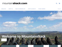 Tablet Screenshot of mountainshack.com